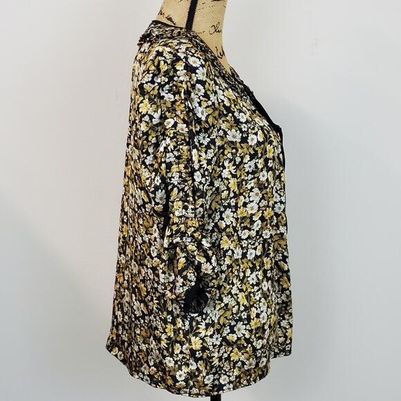 Current Air Itsy Bitsy Ditsy Blouse sz M - Picture 2 of 5